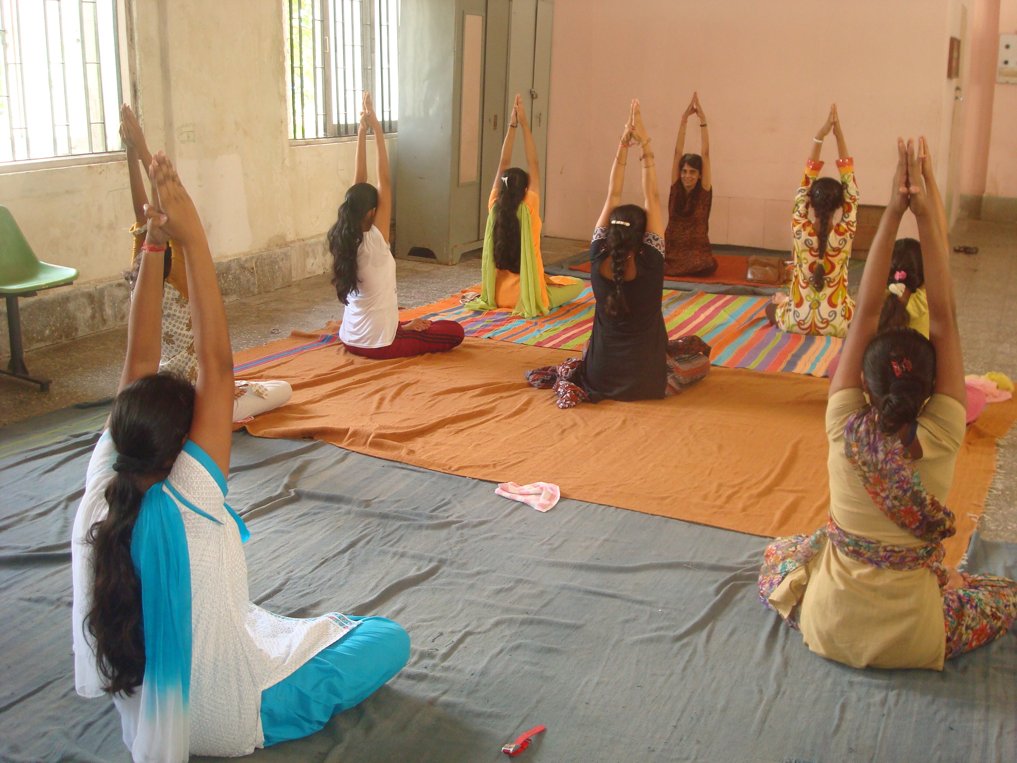 YOGA CENTRE - In Yoga Centre, the students practice Yoga, the exercise of body and mind, as a part of their curriculum, to improve general health, concentration  and to overcome stress.
