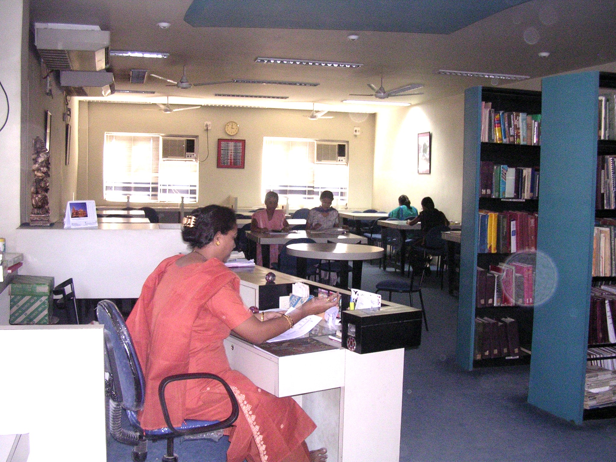 REFERENCE LIBRARY - A rich, air conditioned Reference Library and Reading Room are available to the students on the third floor of the Polytechnic. 